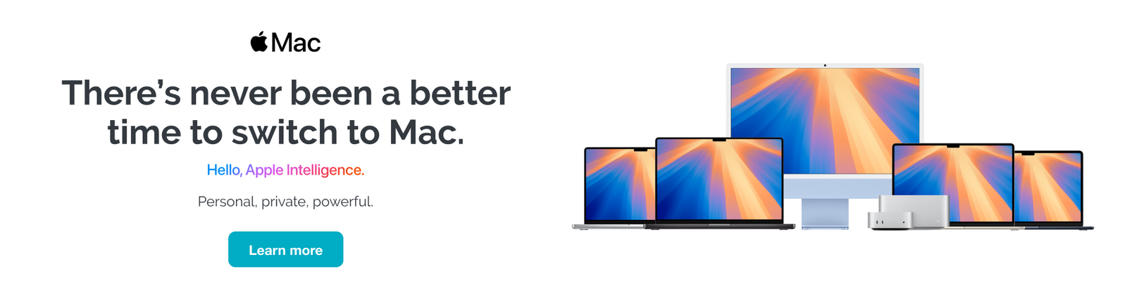 Advertisement for Apple Mac with multiple computer screens and promotional text on why Mac is the best for Businesses. Apple Reseller Program through Core Group the Authorised Apple Distributor in South Africa